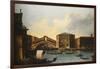 The Rialto Bridge, venice, from the North-Venetian School-Framed Giclee Print