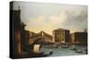 The Rialto Bridge, venice, from the North-Venetian School-Stretched Canvas