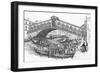 The Rialto Bridge, Venice in the 18Th Century, 1987 (Drawing)-Stephen Conlin-Framed Giclee Print