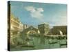 The Rialto Bridge, Venice-Canaletto-Stretched Canvas