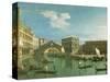 The Rialto Bridge, Venice-Canaletto-Stretched Canvas