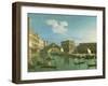 The Rialto Bridge, Venice-Canaletto-Framed Giclee Print