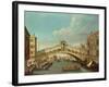 The Rialto Bridge, Venice-Canaletto-Framed Giclee Print