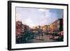 The Rialto Bridge-Canaletto-Framed Art Print
