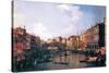 The Rialto Bridge-Canaletto-Stretched Canvas