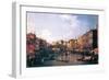 The Rialto Bridge-Canaletto-Framed Art Print