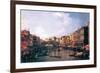 The Rialto Bridge-Canaletto-Framed Art Print