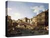 The Rialto Bridge-Canaletto-Stretched Canvas