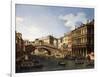 The Rialto Bridge-Canaletto-Framed Giclee Print