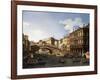 The Rialto Bridge-Canaletto-Framed Giclee Print
