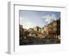 The Rialto Bridge-Canaletto-Framed Giclee Print