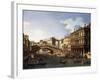 The Rialto Bridge-Canaletto-Framed Giclee Print