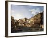 The Rialto Bridge-Canaletto-Framed Giclee Print