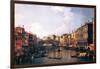 The Rialto Bridge-Canaletto-Framed Art Print