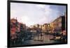 The Rialto Bridge-Canaletto-Framed Art Print