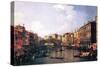 The Rialto Bridge-Canaletto-Stretched Canvas