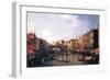 The Rialto Bridge-Canaletto-Framed Art Print