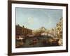 The Rialto in Venice-Canaletto-Framed Giclee Print