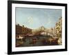 The Rialto in Venice-Canaletto-Framed Giclee Print