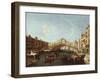 The Rialto in Venice-Canaletto-Framed Giclee Print