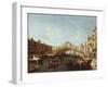 The Rialto in Venice-Canaletto-Framed Giclee Print