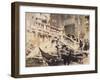 'The Rialto, Venice', 1920, (1923)-William Walcot-Framed Giclee Print