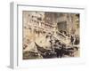 'The Rialto, Venice', 1920, (1923)-William Walcot-Framed Giclee Print