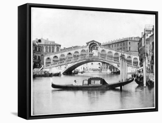 The Rialto, Venice, Late 19th Century-John L Stoddard-Framed Stretched Canvas