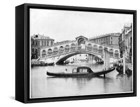 The Rialto, Venice, Late 19th Century-John L Stoddard-Framed Stretched Canvas