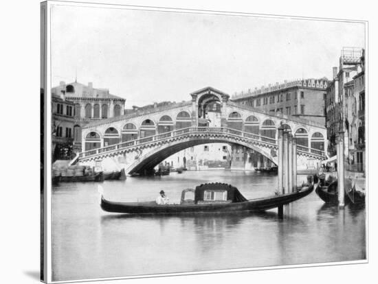 The Rialto, Venice, Late 19th Century-John L Stoddard-Stretched Canvas