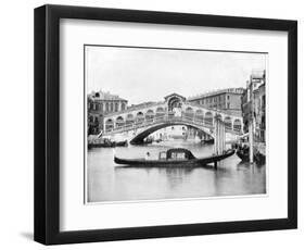 The Rialto, Venice, Late 19th Century-John L Stoddard-Framed Giclee Print