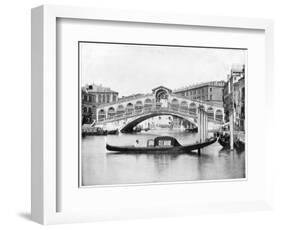 The Rialto, Venice, Late 19th Century-John L Stoddard-Framed Giclee Print