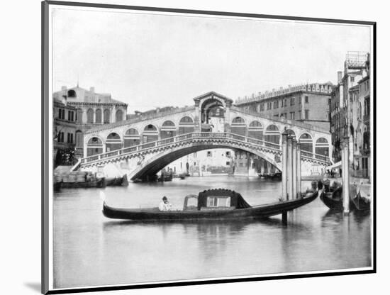 The Rialto, Venice, Late 19th Century-John L Stoddard-Mounted Giclee Print