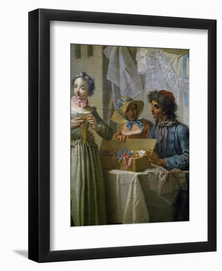 The Ribbon Seller, Ca 1733-Etienne Jeaurat-Framed Giclee Print