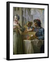 The Ribbon Seller, Ca 1733-Etienne Jeaurat-Framed Giclee Print