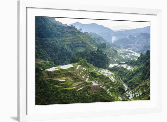 The Rice Terraces of Banaue, Northern Luzon, Philippines, Southeast Asia, Asia-Michael Runkel-Framed Photographic Print