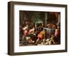 The Rich Man and Lazarus, 1590-95-Leandro Da Ponte Bassano-Framed Giclee Print