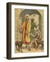 The Rich Man and Lazarus-English School-Framed Giclee Print