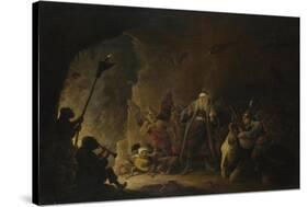 The Rich Man Being Led to Hell, C. 1647-1648-David Teniers the Younger-Stretched Canvas