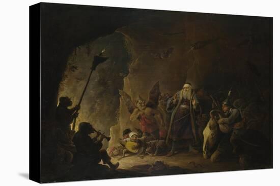 The Rich Man Being Led to Hell, C. 1647-1648-David Teniers the Younger-Stretched Canvas