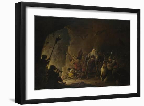 The Rich Man Being Led to Hell, C. 1647-1648-David Teniers the Younger-Framed Giclee Print