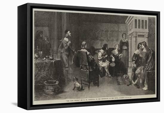 The Rich Widow-David Wilkie Wynfield-Framed Stretched Canvas