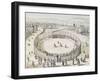 The Richard Trevithick Railway in Euston Square in London-null-Framed Giclee Print