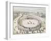 The Richard Trevithick Railway in Euston Square in London-null-Framed Giclee Print