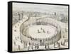 The Richard Trevithick Railway in Euston Square in London-null-Framed Stretched Canvas