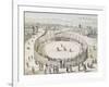 The Richard Trevithick Railway in Euston Square in London-null-Framed Giclee Print