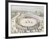 The Richard Trevithick Railway in Euston Square in London-null-Framed Giclee Print