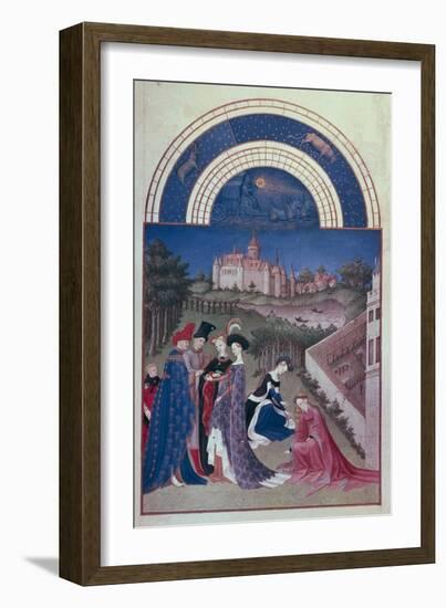The Richly Decorated Hours of the Duke of Berry: International Gothic-Jean Limbourg-Framed Art Print