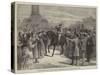 The Ride from Vienna to Paris, Arrival of Lieutenant Zubowitz at the Barriere Du Trone-null-Stretched Canvas