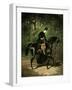 The Rider, Kipler, on Her Black Mare-Alfred De Dreux-Framed Giclee Print